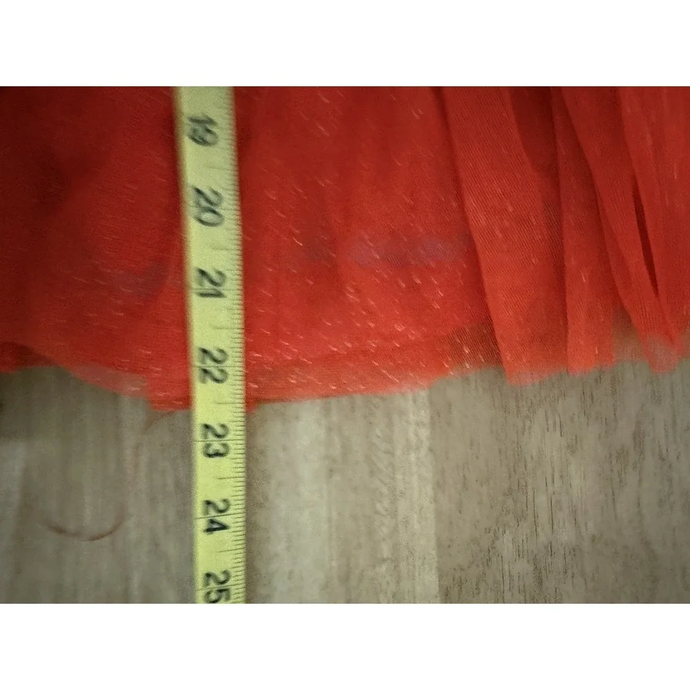 Matilda Jane Girls Caroling Away Top Red Tulle Holiday Christmas Size 4‎